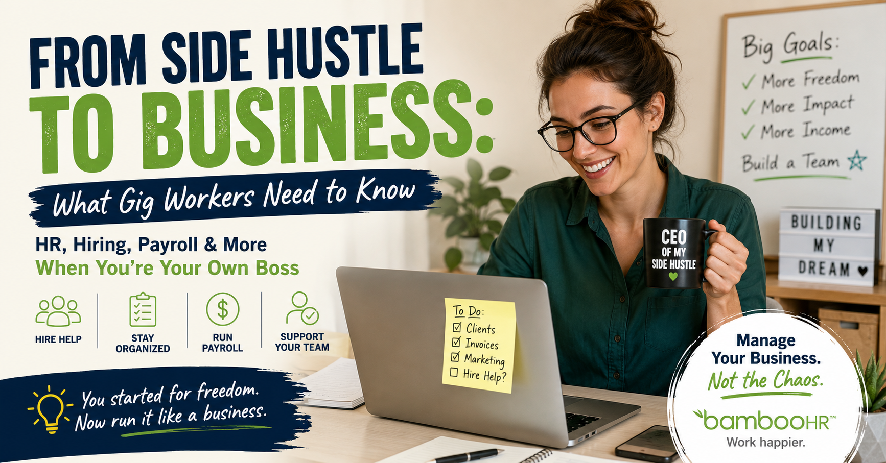 “Congratulations, Your Side Hustle Just Became a Business: Now What?” cover image
