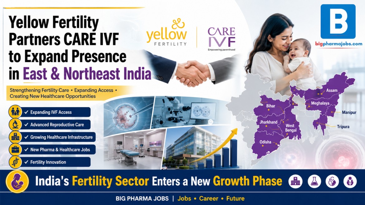 Yellow Fertility Partners CARE IVF to Expand Presence in East & Northeast India: What It Means for Pharma, IVF & Healthcare Jobs