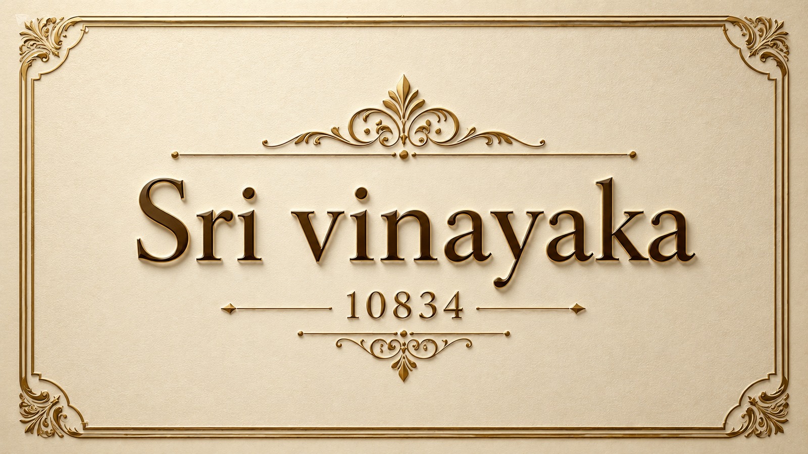 Sri Vinyaka 10834 Company banner