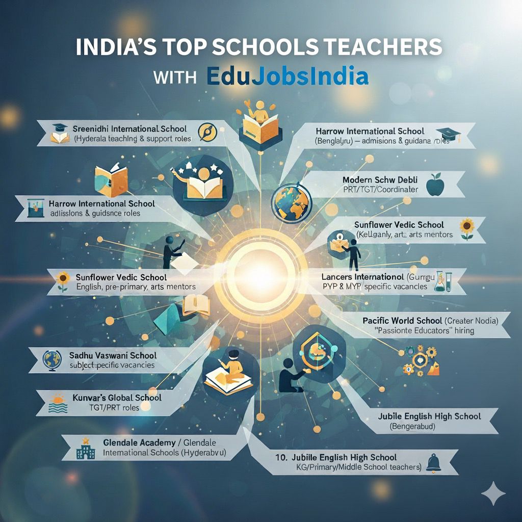 India’s Top 10 Schools Hiring Teachers | EduJobsIndia