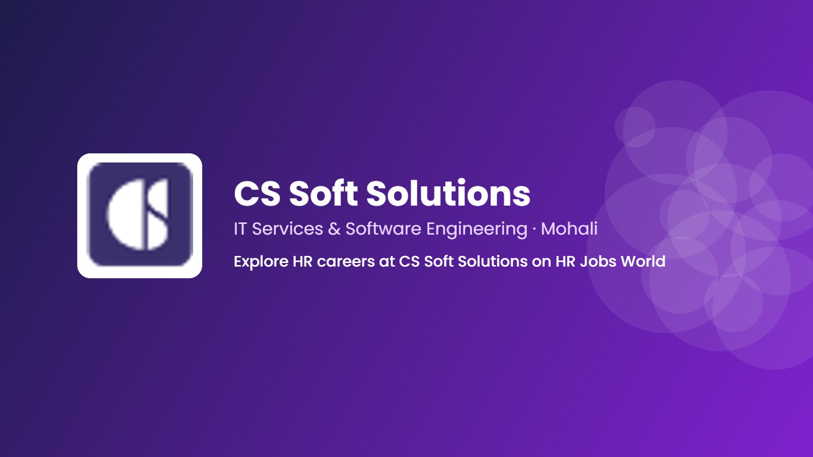 CS Soft Solutions Company banner