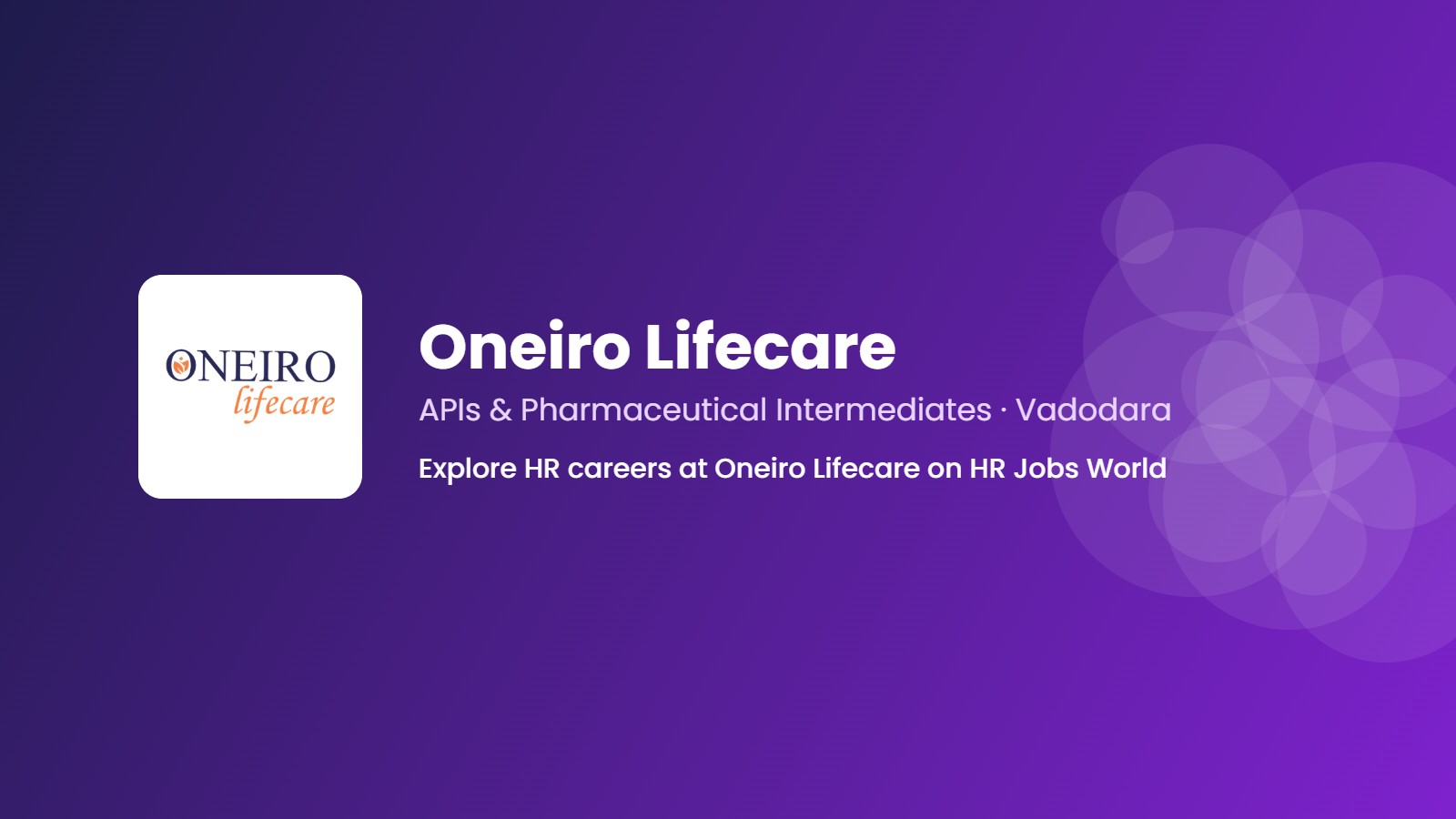 Oneiro Lifecare Company banner