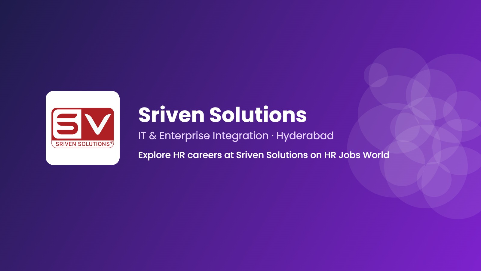 Sriven Solutions Company banner