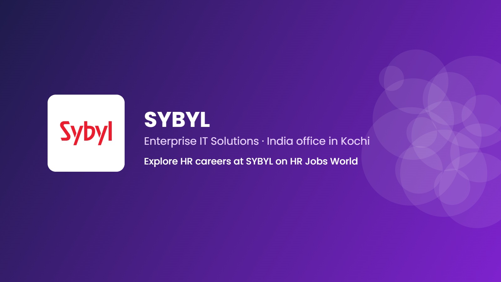 SYBYL Company banner